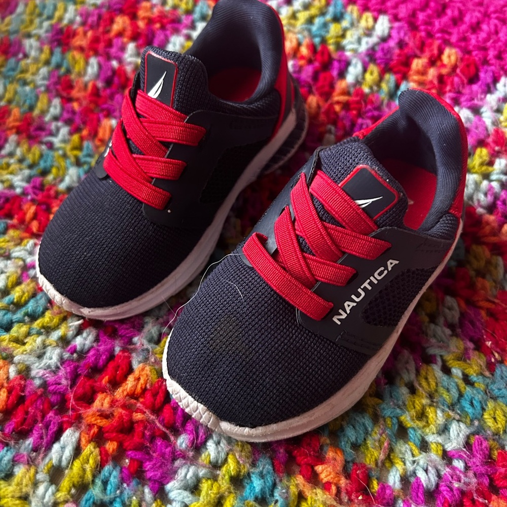 Nautica Kids' Sneakers in Navy and Red